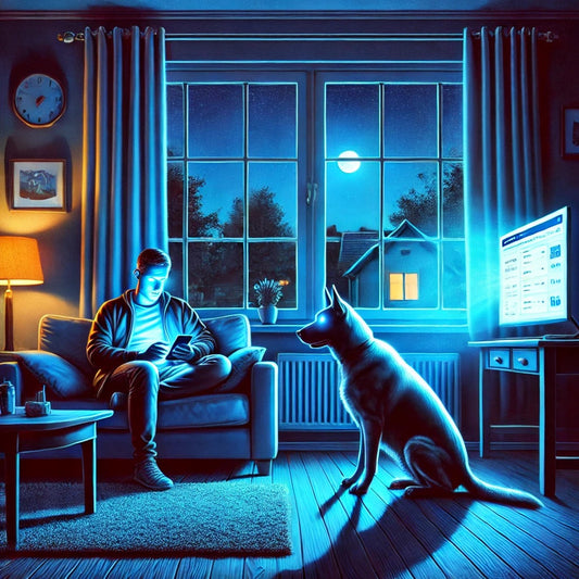 Does blue light stop you and your dog sleeping?